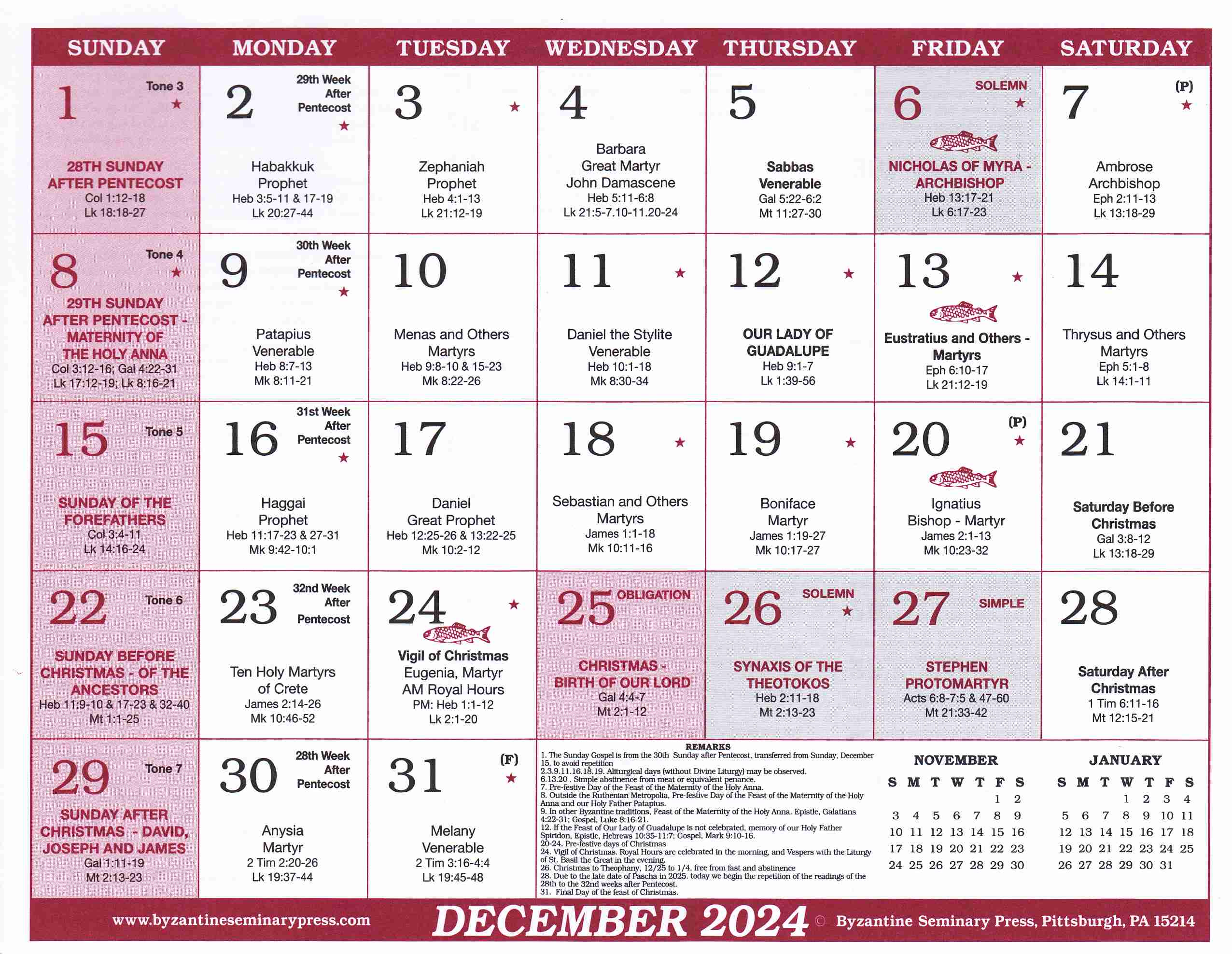 Calendar