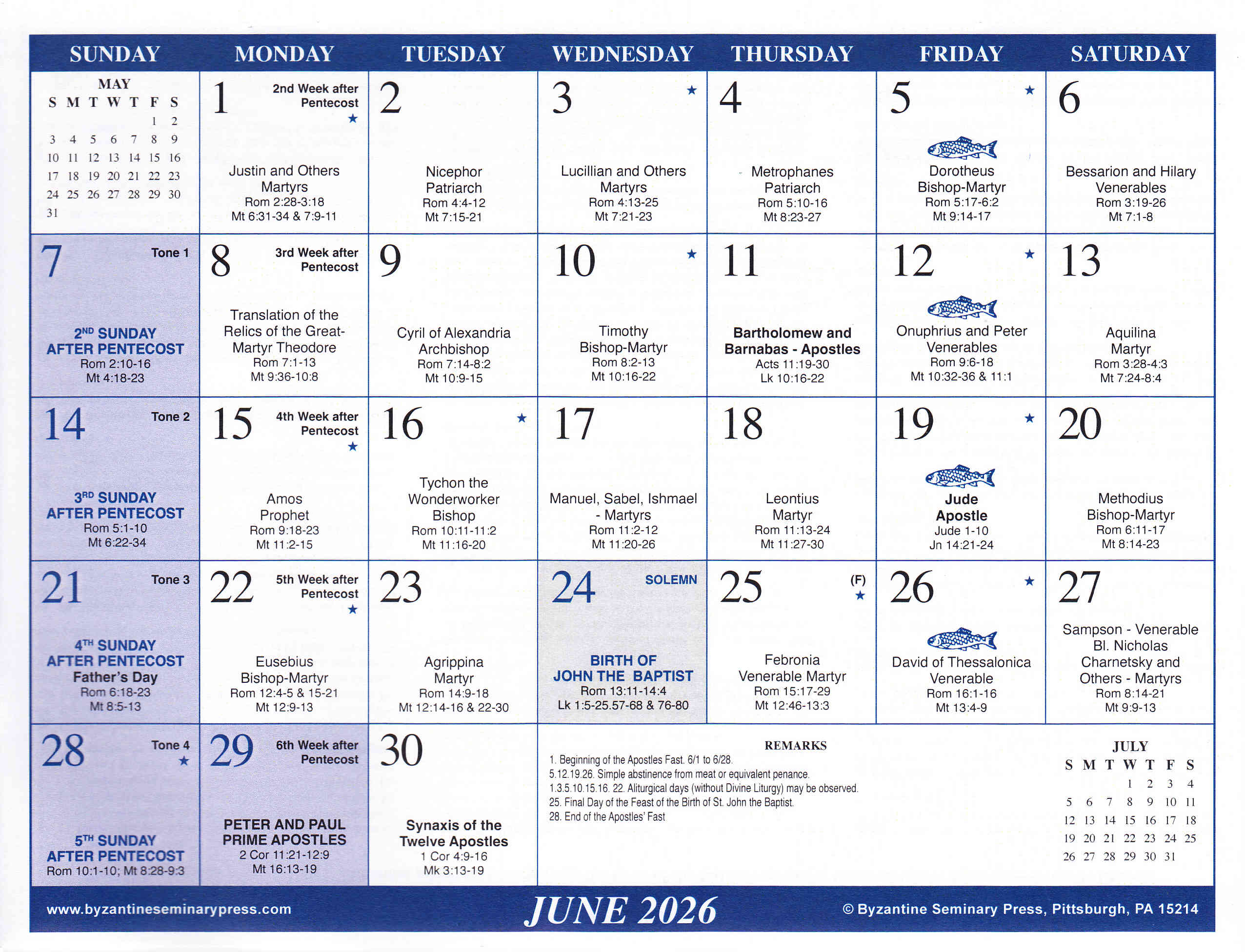 Calendar